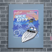 Load image into Gallery viewer, Shirts Posters / 4&quot;x6&quot; / Powder Blue Greetings From Vice City
