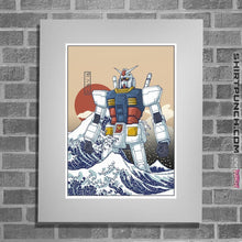 Load image into Gallery viewer, Shirts Posters / 4&quot;x6&quot; / White Gundam Kanagawa
