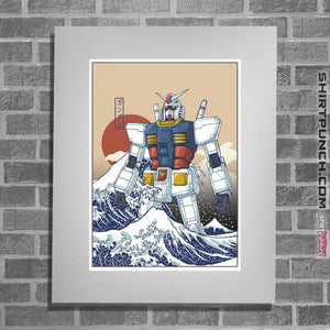 Shirts Posters / 4"x6" / White Gundam Kanagawa