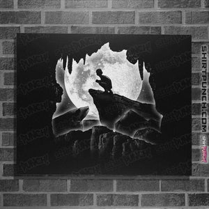 Daily_Deal_Shirts Posters / 4"x6" / Black Moonlight Cave