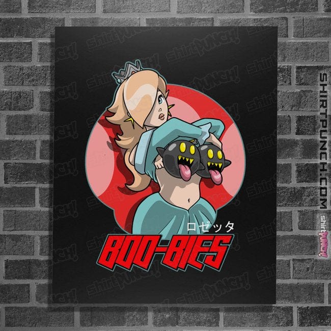 Daily_Deal_Shirts Posters / 4"x6" / Black Rosalina Boos