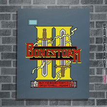Load image into Gallery viewer, Daily_Deal_Shirts Posters / 4&quot;x6&quot; / Indigo Blue Bonestorm II
