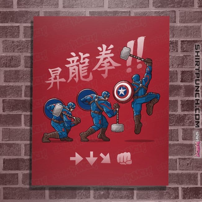 Secret_Shirts Posters / 4"x6" / Red Captain Shoryuken!