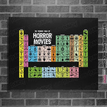 Load image into Gallery viewer, Secret_Shirts Posters / 4&quot;x6&quot; / Black Periodic Table Of Horror
