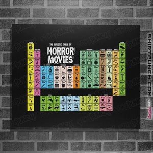Secret_Shirts Posters / 4"x6" / Black Periodic Table Of Horror