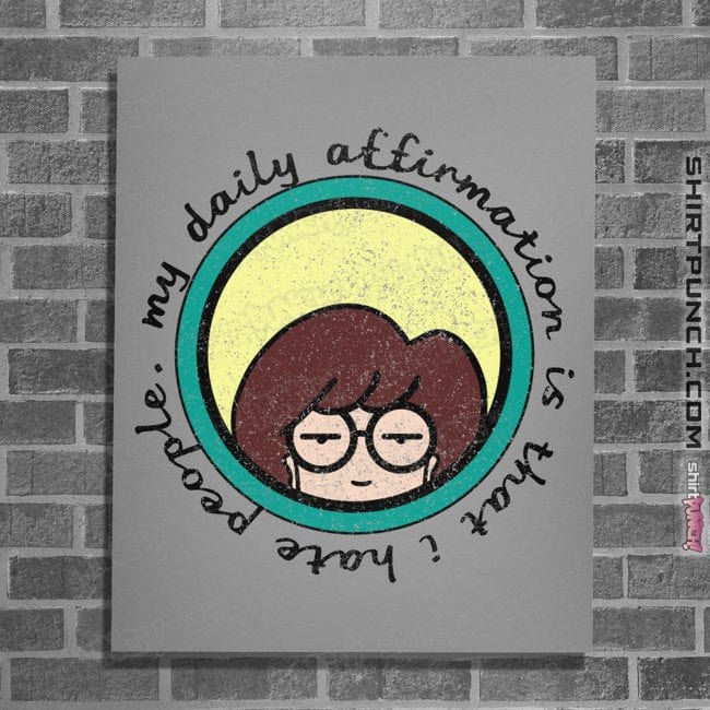 Secret_Shirts Posters / 4"x6" / Sports Grey I Hate People