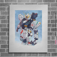 Load image into Gallery viewer, Secret_Shirts Posters / 4&quot;x6&quot; / White Nu Gundam Watercolor
