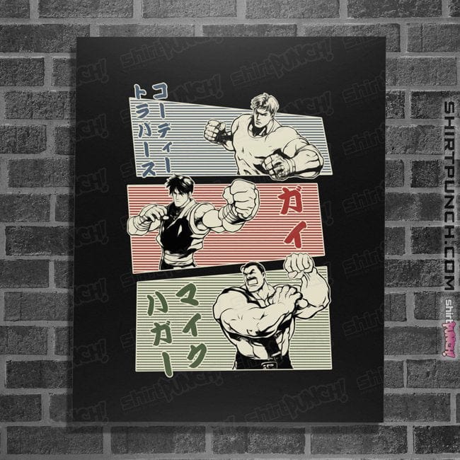 Secret_Shirts Posters / 4"x6" / Black Final Fight