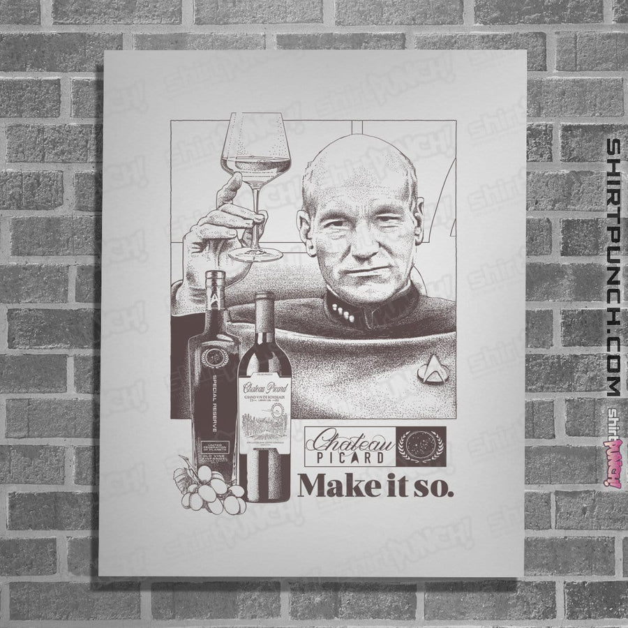 Shirts Posters / 4"x6" / White Chateau Picard