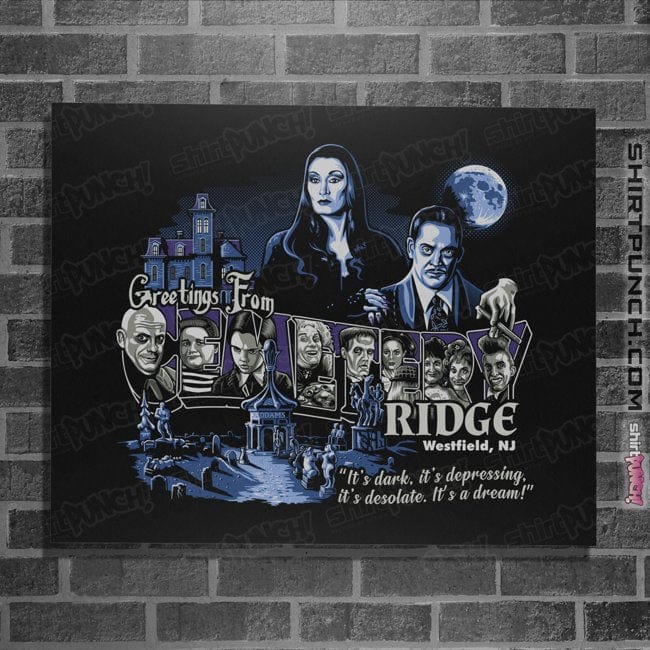 Daily_Deal_Shirts Posters / 4"x6" / Black Greetings from Cemetery Ridge