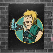 Load image into Gallery viewer, Shirts Posters / 4&quot;x6&quot; / Black Vault Link Boy

