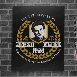 Secret_Shirts Posters / 4"x6" / Black Gambini Law Offices