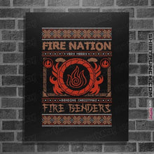 Load image into Gallery viewer, Shirts Posters / 4&quot;x6&quot; / Black Fire Nation Ugly Sweater
