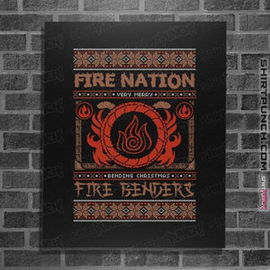 Shirts Posters / 4"x6" / Black Fire Nation Ugly Sweater