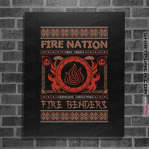 Shirts Posters / 4"x6" / Black Fire Nation Ugly Sweater