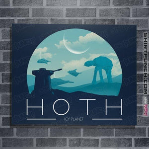 Shirts Posters / 4"x6" / Navy Hoth Icy Planet