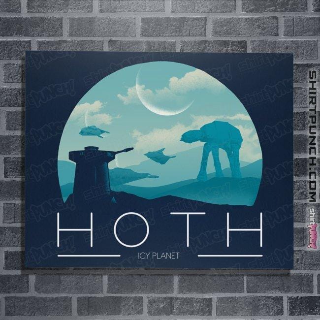 Shirts Posters / 4"x6" / Navy Hoth Icy Planet