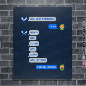 Secret_Shirts Posters / 4"x6" / Navy Fairy Texts