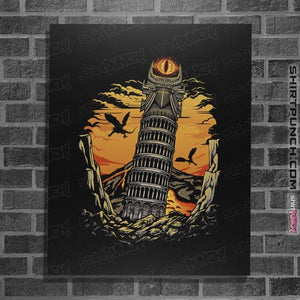 Daily_Deal_Shirts Posters / 4"x6" / Black Leaning Dark Tower