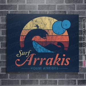 Secret_Shirts Posters / 4"x6" / Navy Surfing Arrakis