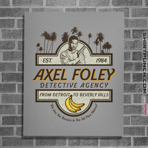 Daily_Deal_Shirts Posters / 4"x6" / Sports Grey Axel Foley Detective Agency