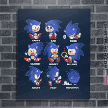 Load image into Gallery viewer, Secret_Shirts Posters / 4&quot;x6&quot; / Navy Hedgehog!
