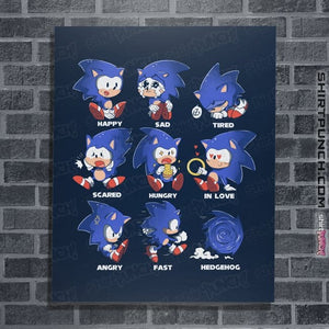 Secret_Shirts Posters / 4"x6" / Navy Hedgehog!
