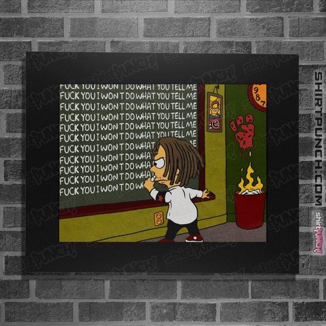 Secret_Shirts Posters / 4"x6" / Black Rage Simpson