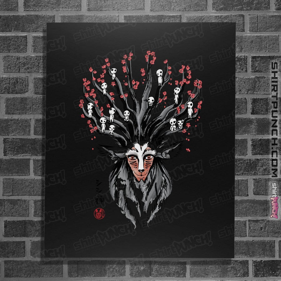 Shirts Posters / 4"x6" / Black The Deer God Sumie