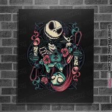Load image into Gallery viewer, Daily_Deal_Shirts Posters / 4&quot;x6&quot; / Black Jack &amp; Sally Card
