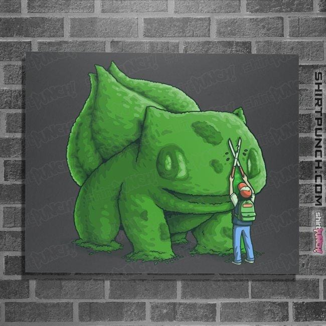 Shirts Posters / 4"x6" / Charcoal Plant Type Monster