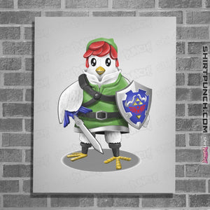 Shirts Posters / 4"x6" / White Hyrule Chicken