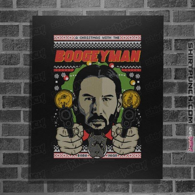 Shirts Posters / 4"x6" / Black Boogeyman Xmas