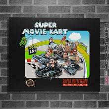 Load image into Gallery viewer, Shirts Posters / 4&quot;x6&quot; / Black Super Movie Kart
