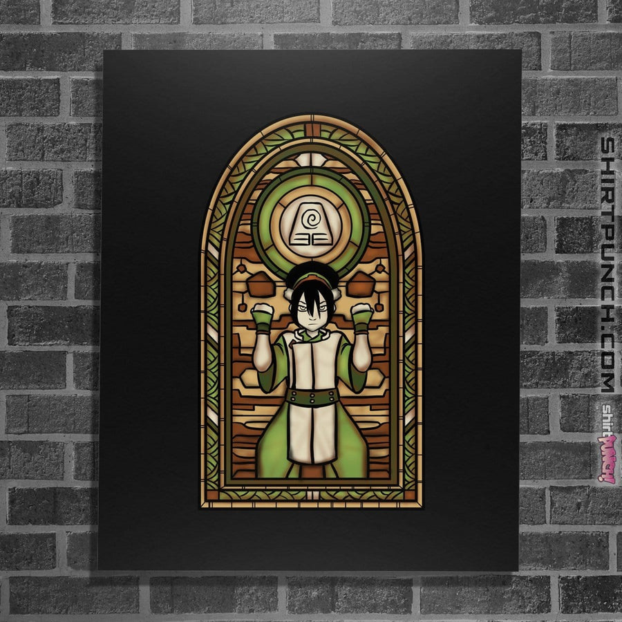 Shirts Posters / 4"x6" / Black Stained Glass Toph