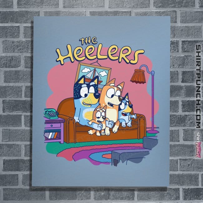 Daily_Deal_Shirts Posters / 4"x6" / Powder Blue The Heelers