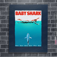 Load image into Gallery viewer, Shirts Posters / 4&quot;x6&quot; / Navy Baby Shark
