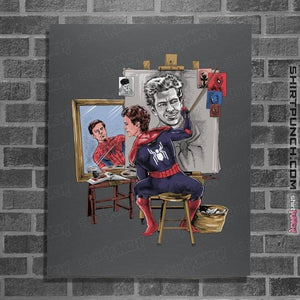 Daily_Deal_Shirts Posters / 4"x6" / Charcoal Spidey Portrait