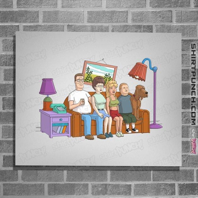 Secret_Shirts Posters / 4"x6" / White King Of The Hill Couch