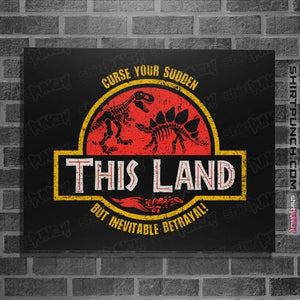 Daily_Deal_Shirts Posters / 4"x6" / Black This Land