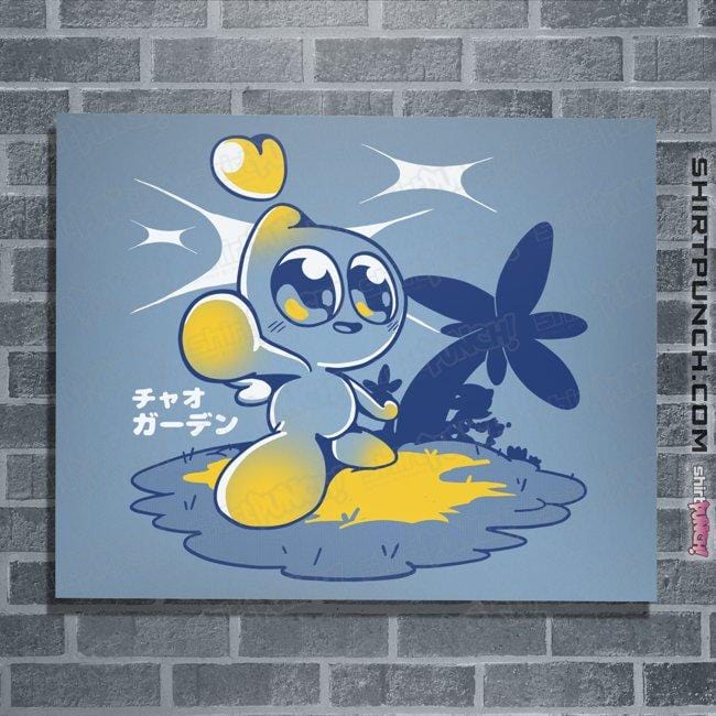 Shirts Posters / 4"x6" / Powder Blue Chao Garden