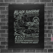 Load image into Gallery viewer, Daily_Deal_Shirts Posters / 4&quot;x6&quot; / Black Black Sunshine
