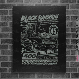 Daily_Deal_Shirts Posters / 4"x6" / Black Black Sunshine