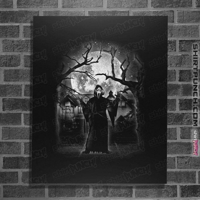 Shirts Posters / 4"x6" / Black Moonlight Ghost