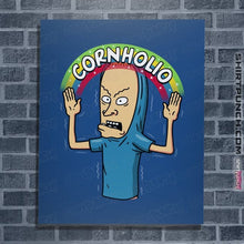 Load image into Gallery viewer, Secret_Shirts Posters / 4&quot;x6&quot; / Royal Blue Cornholio Rainbow
