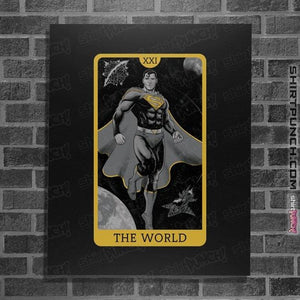 Daily_Deal_Shirts Posters / 4"x6" / Black JL Tarot - The World