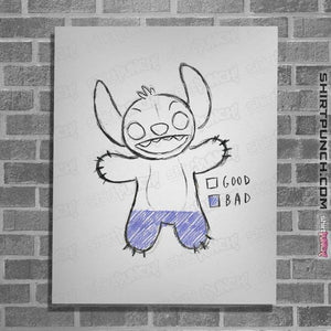 Shirts Posters / 4"x6" / White Good VS Bad