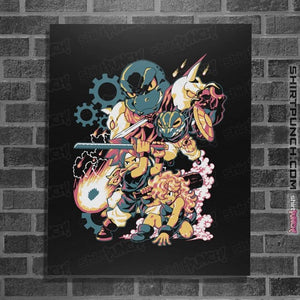 Shirts Posters / 4"x6" / Black BC Chrono Heroes
