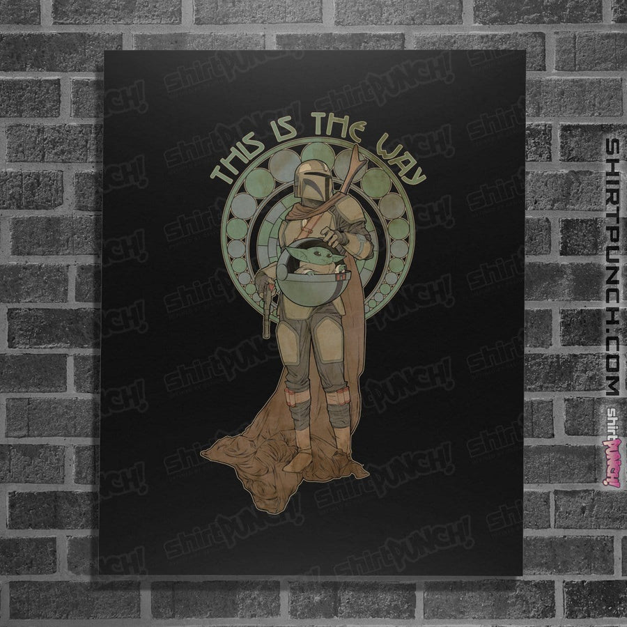 Shirts Posters / 4"x6" / Black Mando Nouveau