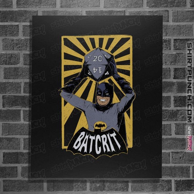Daily_Deal_Shirts Posters / 4"x6" / Black Batcrit